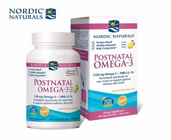 Nordic Naturals 挪帝克 孕妇产后哺乳期鱼油DHA 60粒 Nordic Naturals 挪帝克 孕妇产后哺乳期鱼油DHA 60粒